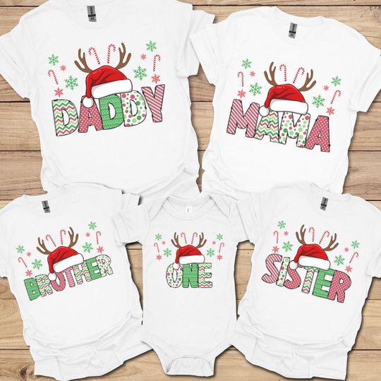 Discover Family Christmas Birthday Shirts Winter 1st Birthday Family Matching Christmas Party Shirt December Winter Birthday Christmas 1st Mom Dad