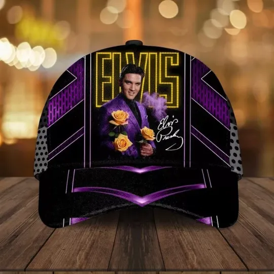 Discover Elvis Presley Classic Cap – Vintage Rock Style, Adjustable Strapback Cap