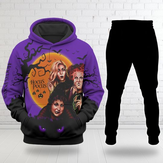 Hocus Pocus Halloween Night Shirt, Witch Sisters Sanderson Hoodie 3D