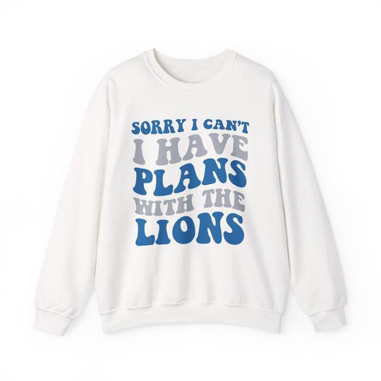 Discover Sorry I Can't I Have Plans With Detroit Football Sweatshirt, Football Lovers Sweatshirt, Americas Team Game Day