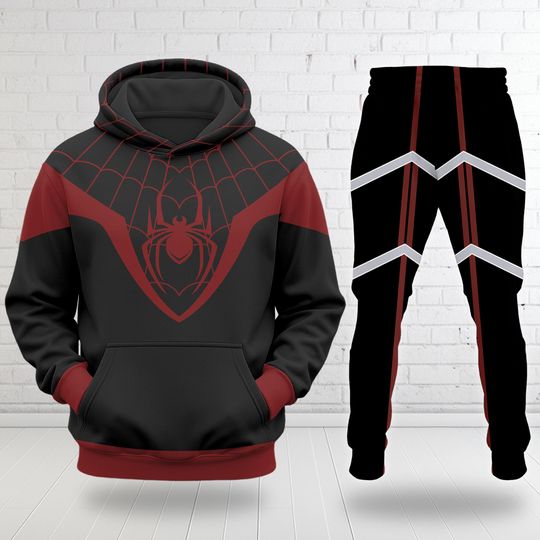 Spider Man 3D Halloween Costume Hoodie, Spider Man Inspired Suit Cosplay Costume Hoodie