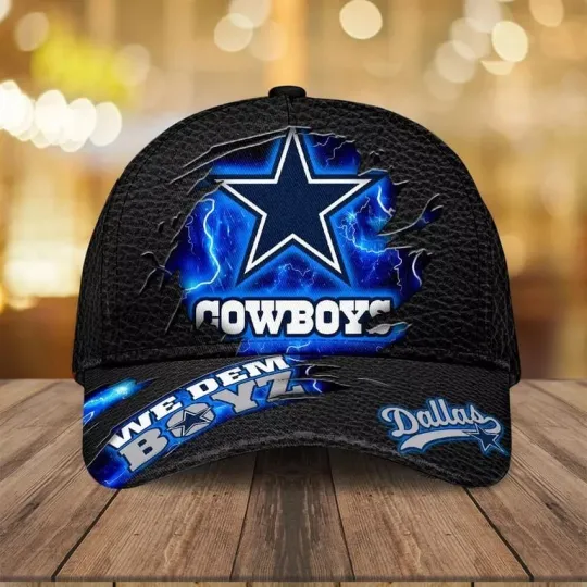 Dallas Cowboys Classic Cap – football Game Day Hat, Adjustable Strapback Cap