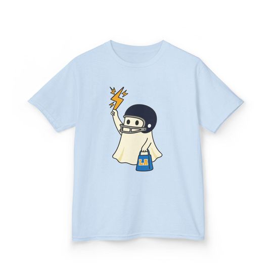Discover Halloween Ghost T-Shirt, Los Angeles football shirt for kids, Los Angeles Game Day, Blue and Gold Football shirt, Los Angeles Youth Shirt