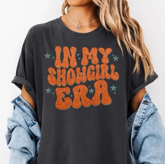 Discover In My Showgirl Era Shirt Vintage Showgirl Unisex T-Shirt Size S-3XL