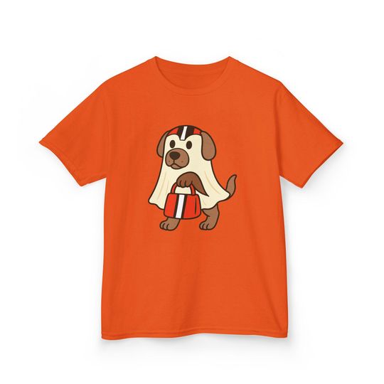 Halloween Ghost T-Shirt, Cleveland Football Shirt, Game Day Tee