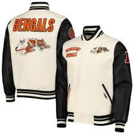 Cincinnati Football Bengals Baseball Jacket