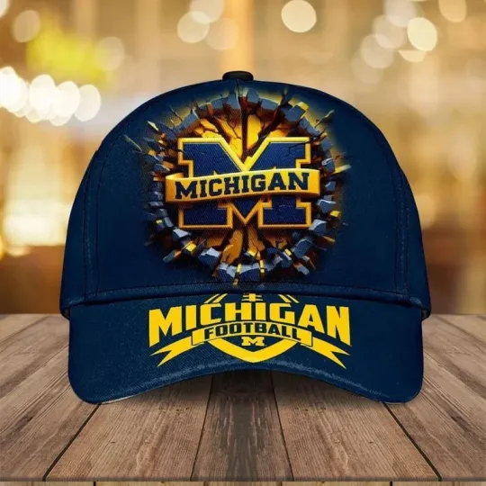 Michigan Wolverines Classic Cap – Football Team Fan Gear, Simple Cotton Cap