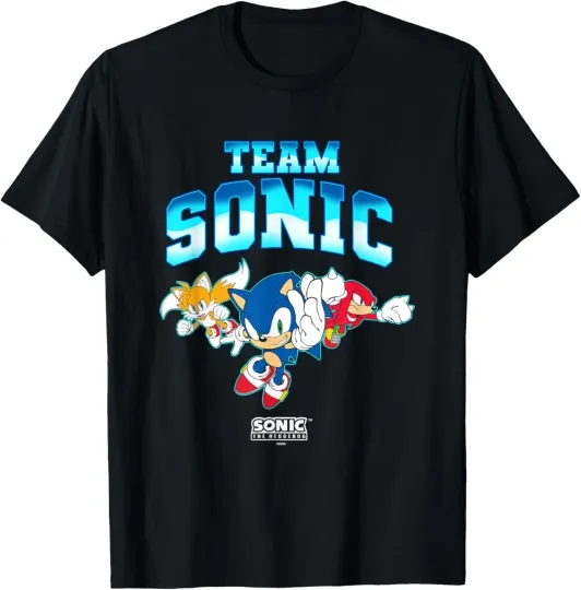 Discover Sonic The Hedgehog Team Sonic Main Trio Epic Group Shot T-Shirt