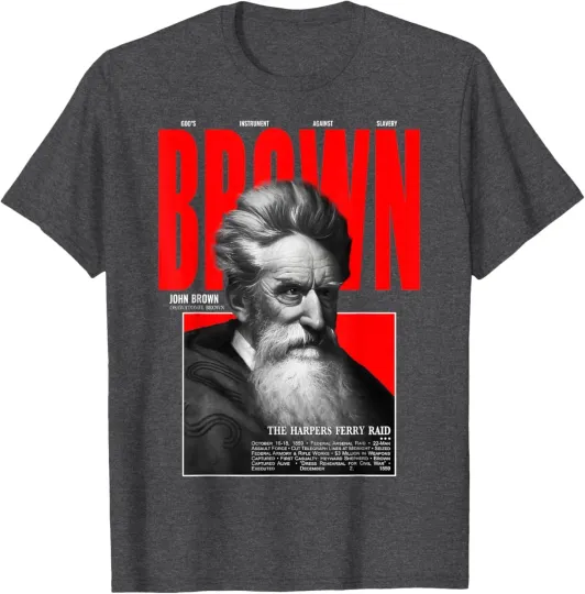 John Brown Bleeding Kansas Underground Railroad Hero T-Shirt