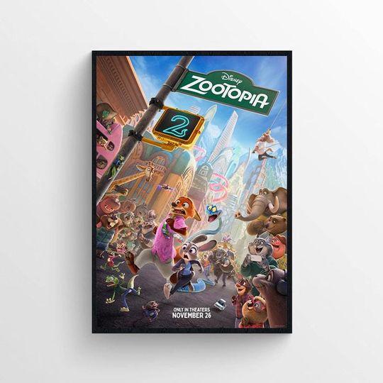 Discover Zootopia 2 2025 film poster digital download