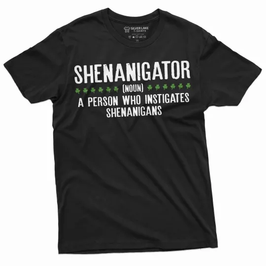 Discover Men's Shenanigator T-shirt Shenanigans Shirt St Patrick's Day Funny Gift Tees