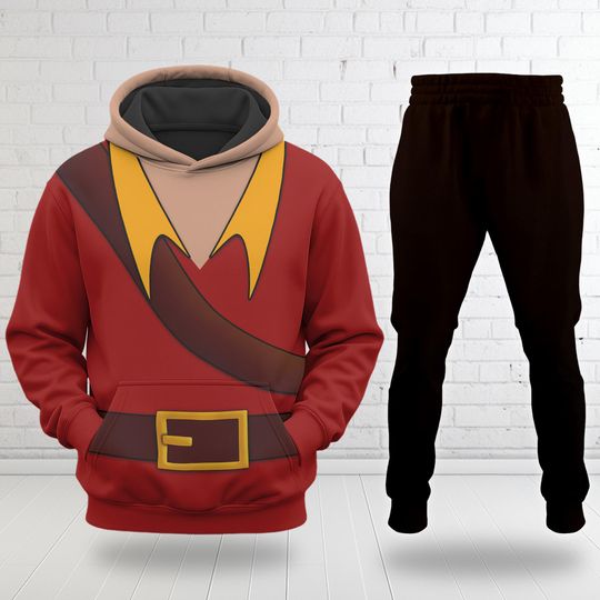Gaston 3D T-Shirt, Halloween Cosplay Costume Hoodie, Beauty And The Beast Antagonists Tee