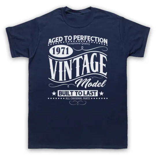 Discover 1971 Vintage Birth Year T-Shirt for Men and Women
