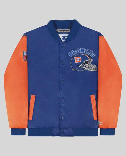 Denver Football Broncos Baseball Jacket