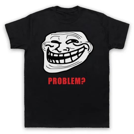 Trollface Meme Rage Comic Funny Troll Joke T-Shirt for Men & Women