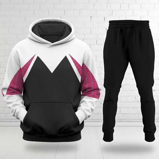 Spider Girl Cosplay Costume 3D Sweatshirt, Gwen Stacy Suit Halloween Costume Hoodie