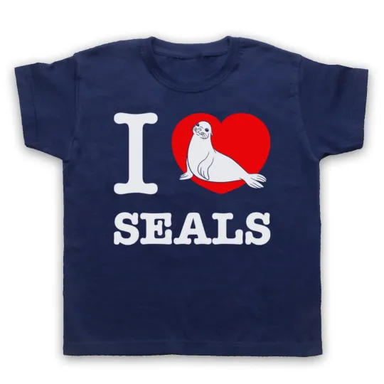 Discover I Love Seals Animal Rights T-Shirt for Kids