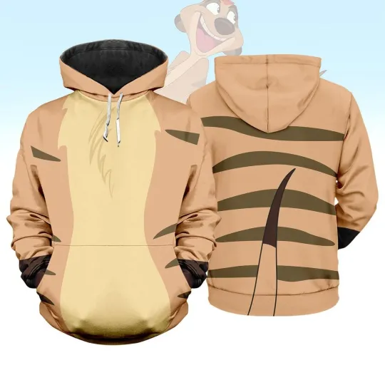 Discover Lion King Cosplay Sweatshirt, Halloween Disney Animal Hoodie,