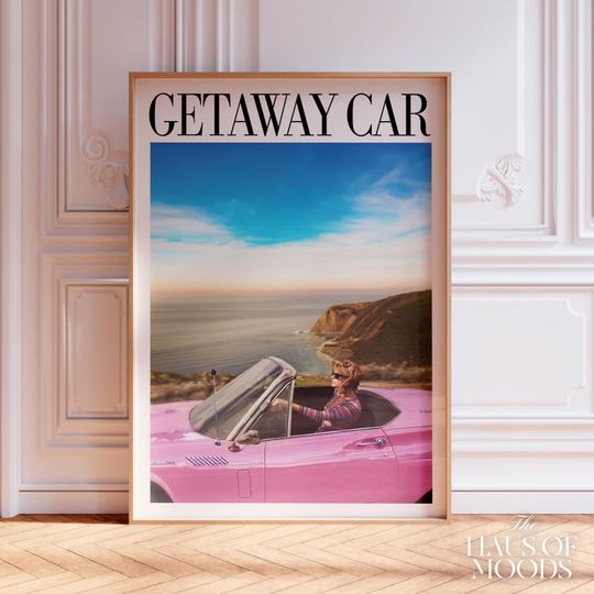 Discover Getaway Car Print,Taylor Print, Printable Art, Dorm Decor, Vintage Car Art Print, Dorm Decor