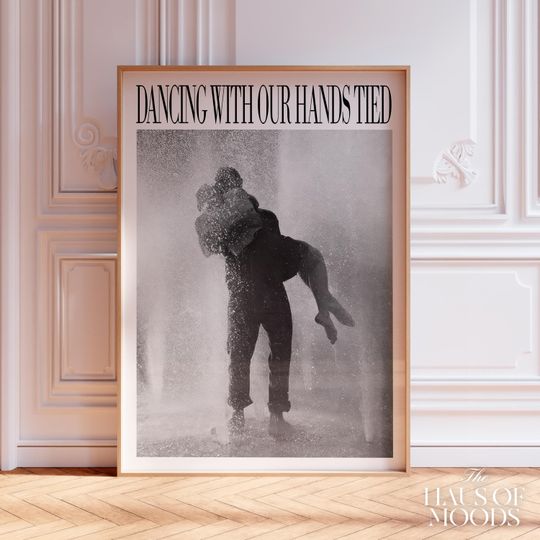 Discover Dancing With Our Hands Tied Poster | Rep Song Poster | Subtle Taylor Aesthetic | Wall art