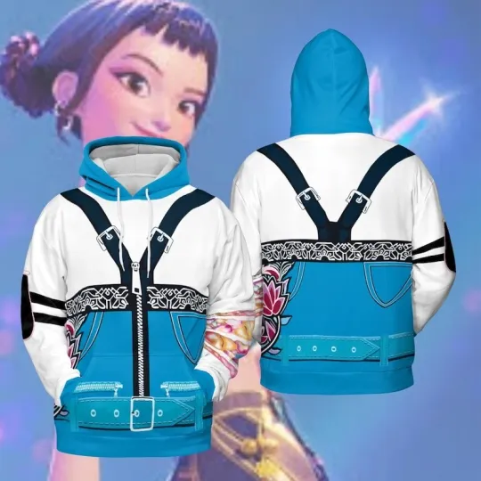 Zoey Kpop Demon Hunters Cosplay Hoodie, Huntrix Shirt, Saja Boy Shirt