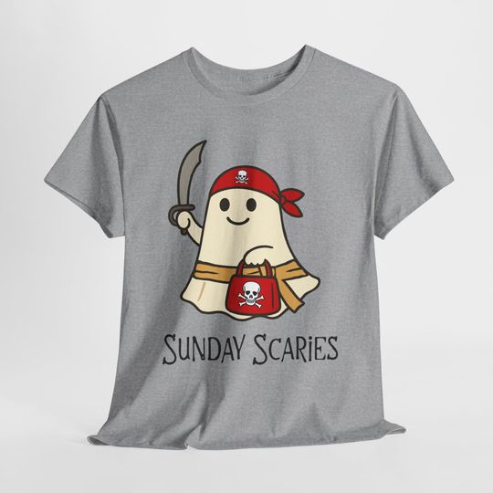 Discover Halloween Ghost T-Shirt, Tampa Bay football shirt, Tampa Bay Game Day, Red and Pewter Football shirt, Tampa Bay Fan Shirt, Sunday Scaries