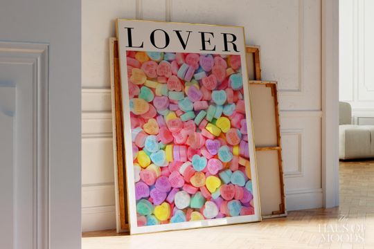 Discover Lover Poster | Lover Album Song Poster | Minimal Tay Poster | Minimalist Taylor-Inspired Art