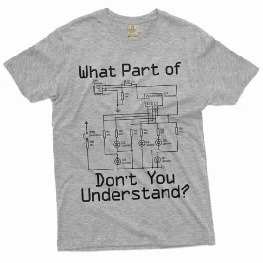 Discover Men's Funny Electrician T-shirt electrical diagram shirt fathers day gift