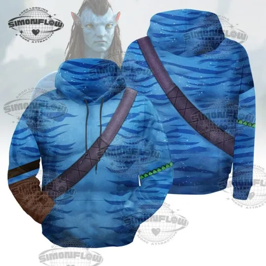 Discover Halloween Jake Costume 3D Hoodie, Alien Cosplay