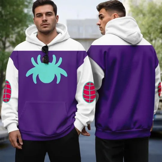 Spider Gwen Stacy Cosplay Outfit, Halloween GhostSpider Cosplay Hoodie