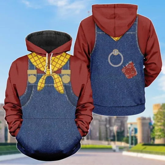 Toy Story Cowboy Hoodie, Pixar Cosplay 3D Shirt