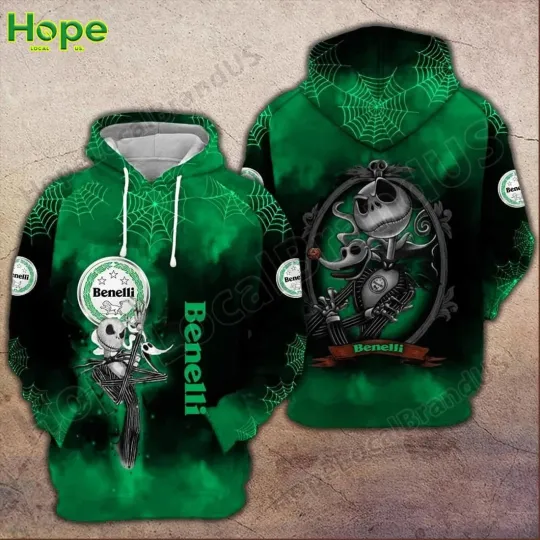 Discover Benelli Jack Skellington Halloween 3D Hoodie