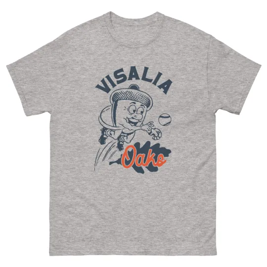 Discover Visalia Oaks Baseball Graphic T-Shirt Men Women Unisex Classic Tee