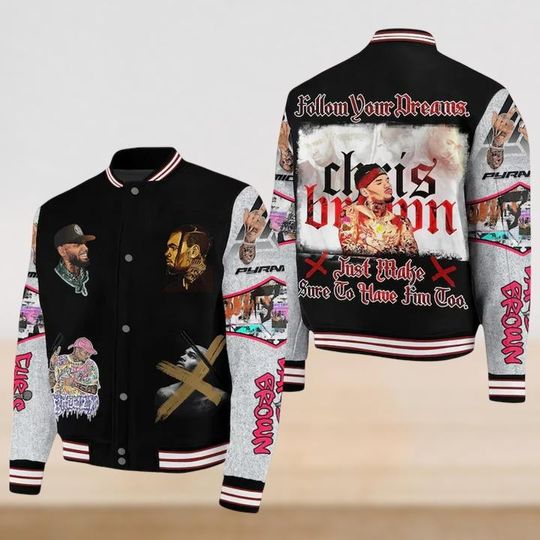 Chris Brown Breezy Bowl XX Baseball Jacket, Breezy Bowl XX 2025 Jacket