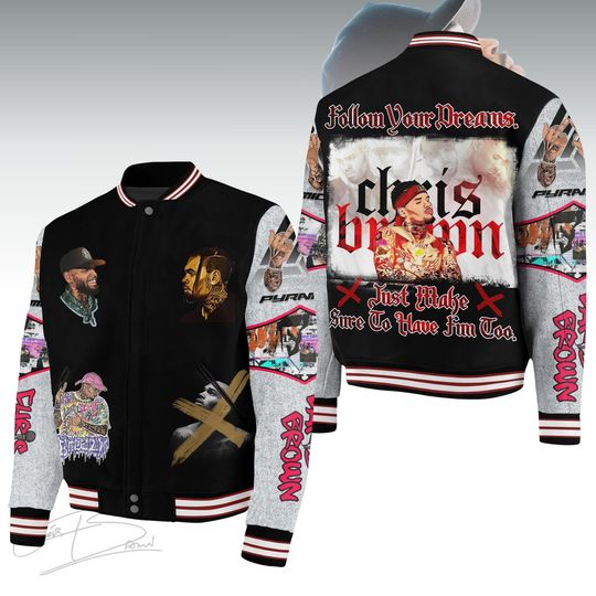 Breezy Bowl XX 2025 Baseball Jacket, Chris Brown Jacket, Hip Hop Concert Tour Jacket, R&B Music Fan Jacket Men, Chris XX Tour 2025,