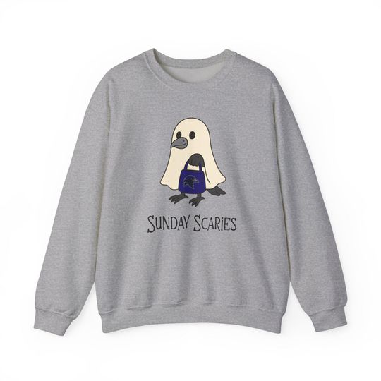 Discover Halloween Ghost Sweatshirt: Baltimore Ravens Football Fan Shirt