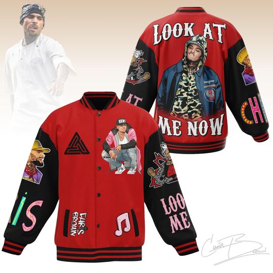 Chris Brown Baseball Jacket, Breezy Bowl Concert 2025 Shirt, Chris Brown Concert Outerwear, XX Tour 2025 Hip Hop Jacket Men