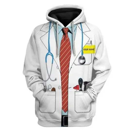 Discover Doctor Cosplay 3D Full Over Print Hoodie Sweatshirt Shirt, Job Costume Sweatshir
