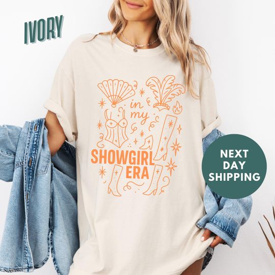 Discover Showgirl Era Graphic Shirt, Showgirl Life Tee for Fan, In My Showgirl Era Tee for Concert, Country Music Fan Gift Shirt