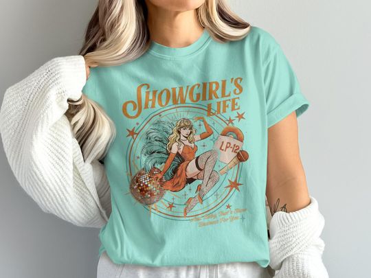 Discover Vintage Showgirl T-Shirt: Retro Hollywood Glamour