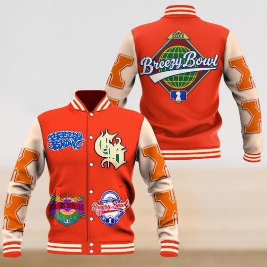 Chris Brown Baseball Jacket, Breezy Bowl XX Tour 2025 Jacket Men, Hip Hop Concert Outerwear Jacket, Music Fan Gift, Jacket For Fan