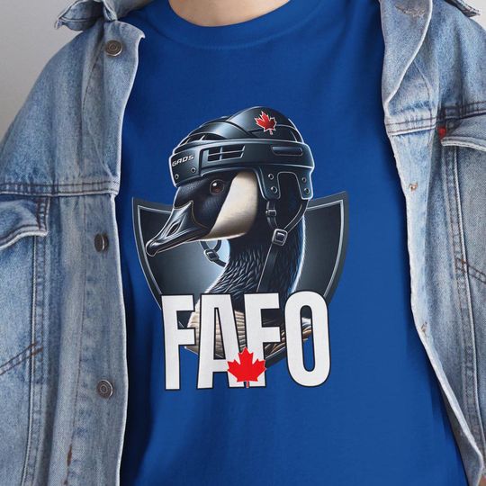Discover FAFO Canada Goose Hockey T-Shirt: Unisex Maple Leaf Tee