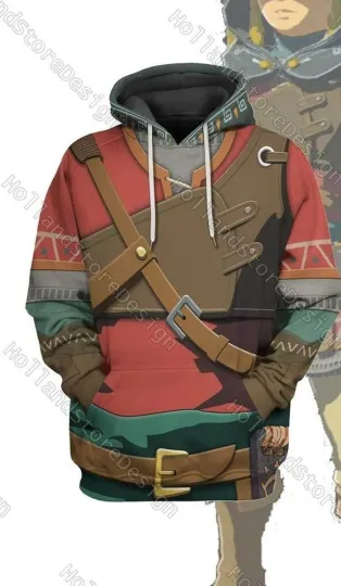 Halloween Legend Of Zelda Hylian Armor 3D Hoodie Jogger Sets Hoodie Kids