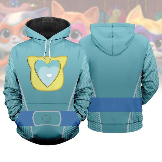 Discover Bitsy SuperKitties Hoodie, Bitsy Costume Sweatshirt, Disney Cartoon Cosplay Shirt, Halloween Cosplay Outfit, Halloween Gift For Her