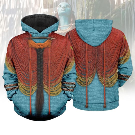 Mo'at Costume Shirt, Avatar Cosplay Hoodie, The Way of Water, Animal Kingdom The World of Avatar, Pandora Omaticaya, Disney Hoodie