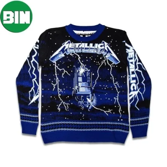 Discover BG Metallica Ride The Lightning Christmas Xmas Gift Ugly Sweater