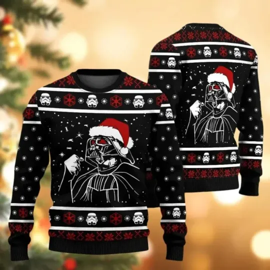 Discover BG Christmas Star Wars Darth Vader Ugly Sweater, Christmas Sweater Men Women Kid