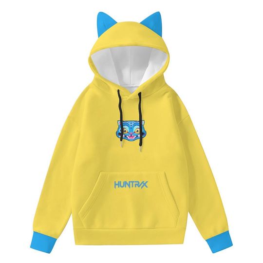 Derpy Tiger Cat Ear Hoodie: Kpop Anime Kawaii Streetwear