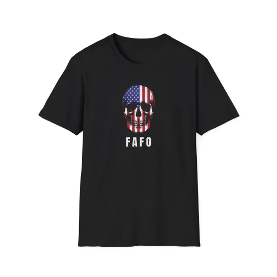 Discover FAFO Skull Graphic America T-Shirt, Unisex Tee, Gift for Patriots, USA, Him/Her
