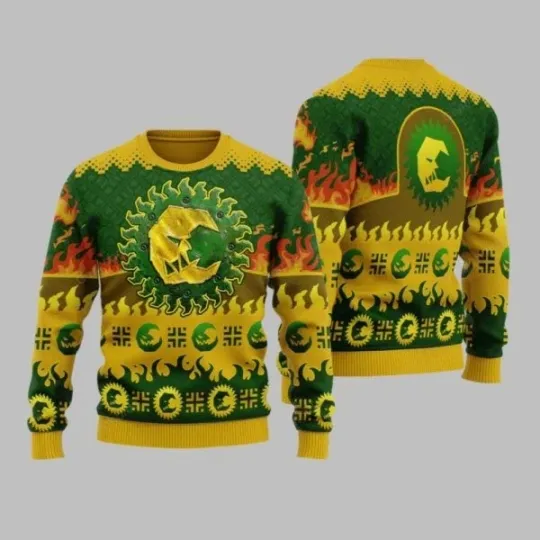 Discover 2025 Christmas Warhammer Bad Moon Orks Iconic Ugly Christmas Sweater